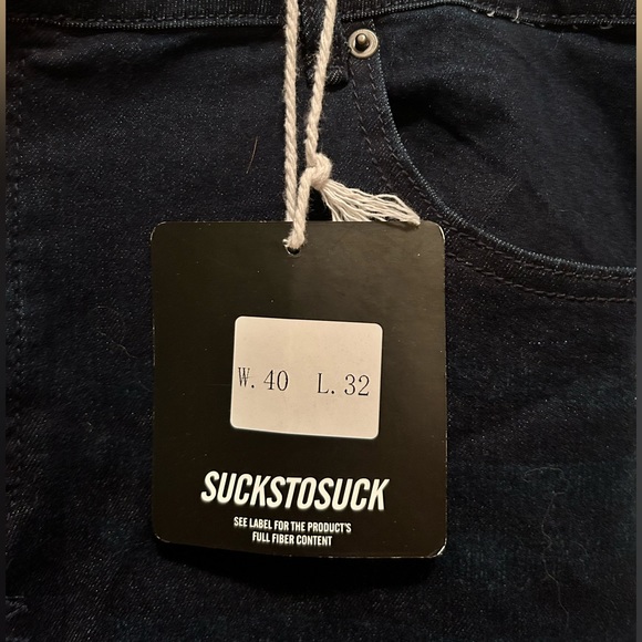 Clsc Mens Dark Wash Slim Fit Jeans 40x32 - Picture 2 of 7